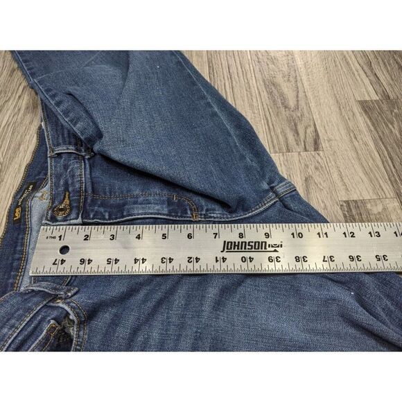 (3/$35) Lee Size 10 Petite Relaxed Fit Straight Leg Mid Rise Denim Blue Jeans - Picture 9 of 10